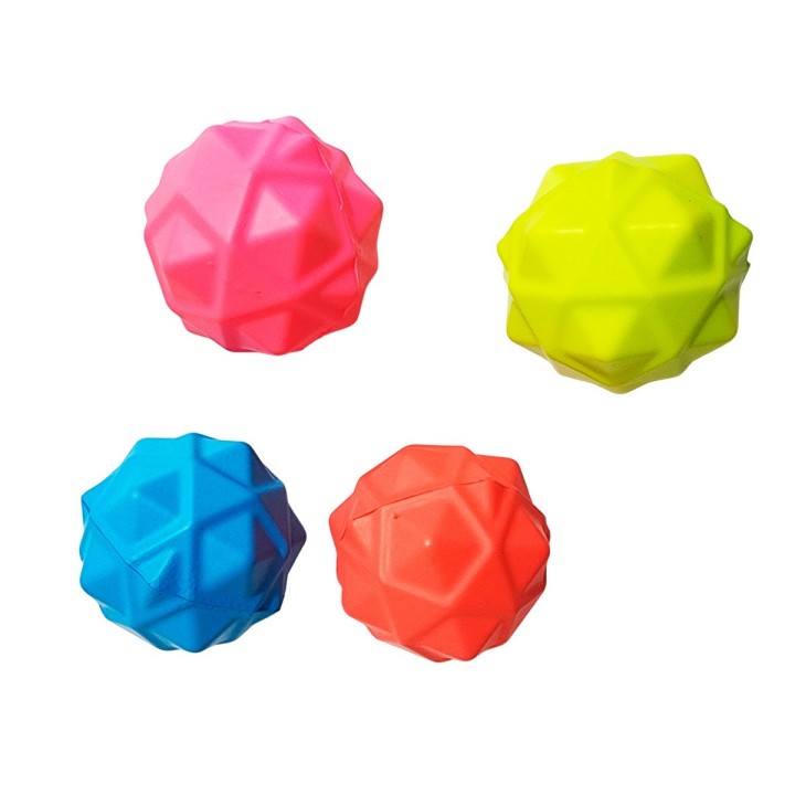 Pelotas Antiestres Saltarina Geometrica Unisex X 4 Unidades