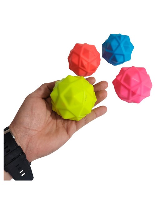 Pelotas Antiestres Saltarina Geometrica Unisex X 4 Unidades