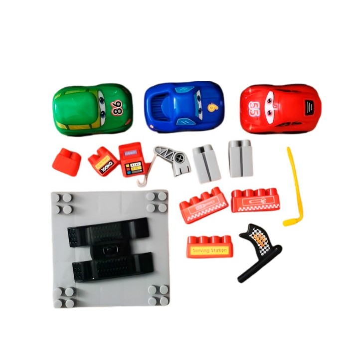 Carros Gasolinera Juguete Armable Figura Bloques Didacticos