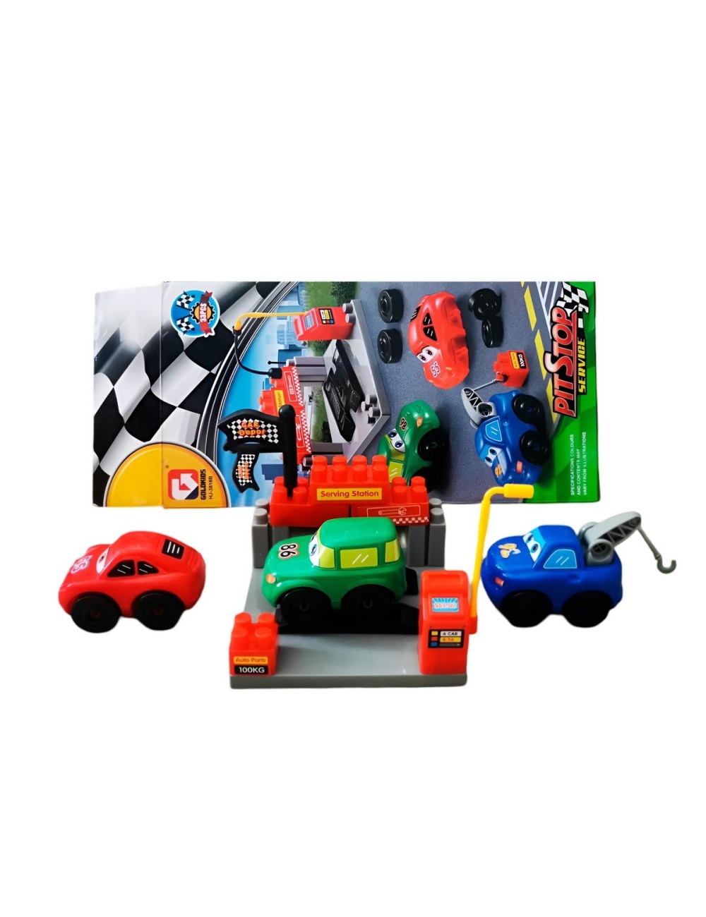 Carros Gasolinera Juguete Armable Figura Bloques Didacticos