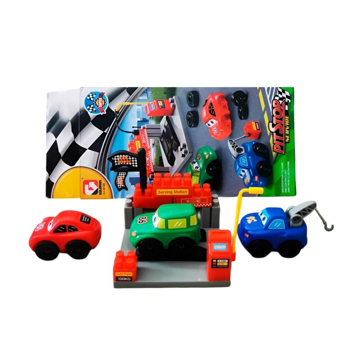 Carros Gasolinera Juguete Armable Figura Bloques Didacticos