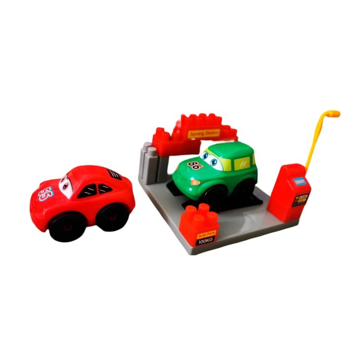 Carros Gasolinera Juguete Armable Figura Bloques Didacticos