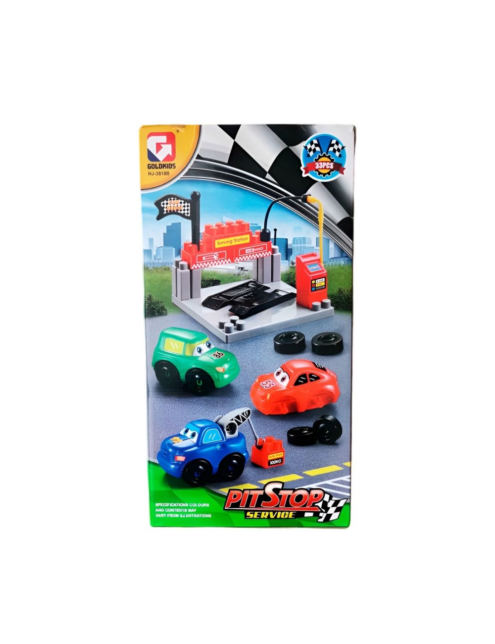 Carros Gasolinera Juguete Armable Figura Bloques Didacticos