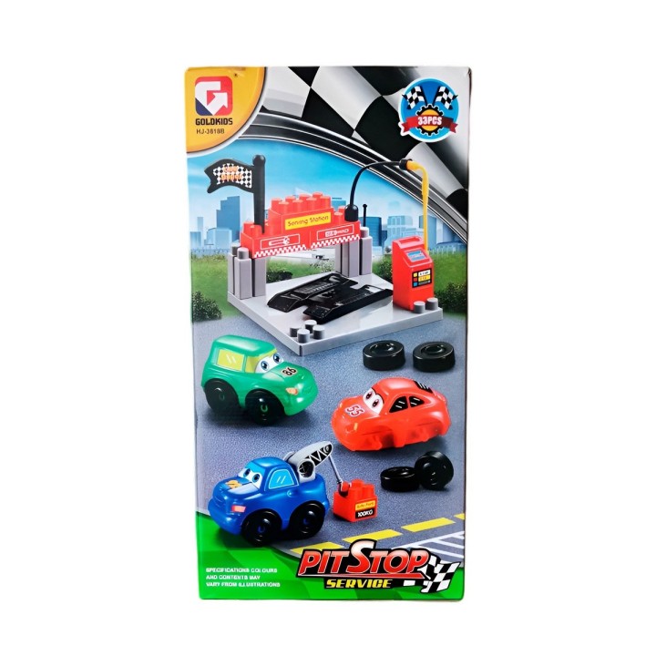 Carros Gasolinera Juguete Armable Figura Bloques Didacticos