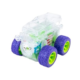 Carro Monster Juguete Luces De Arrastre Niños 360 Grados