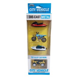 Moto Lancha Cuatrimoto Jet Ski De Metal Coleccionable