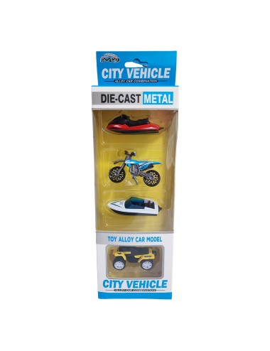 Moto Lancha Cuatrimoto Jet Ski De Metal Coleccionable