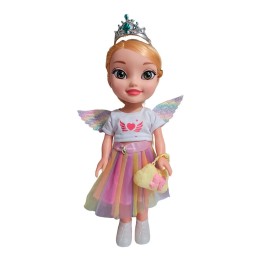 Muñeca Hada Con Alas Con Sonido Juguete Niñas Interactiva