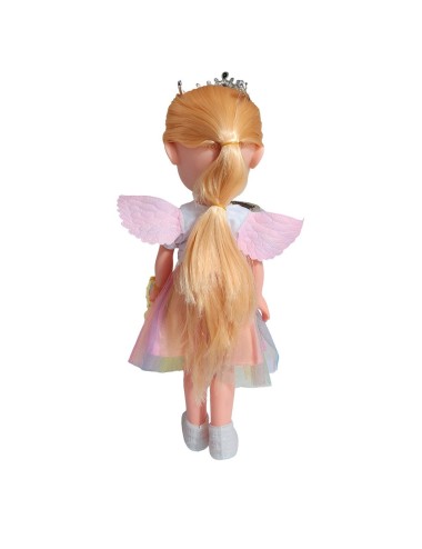 Muñeca Hada Con Alas Con Sonido Juguete Niñas Interactiva