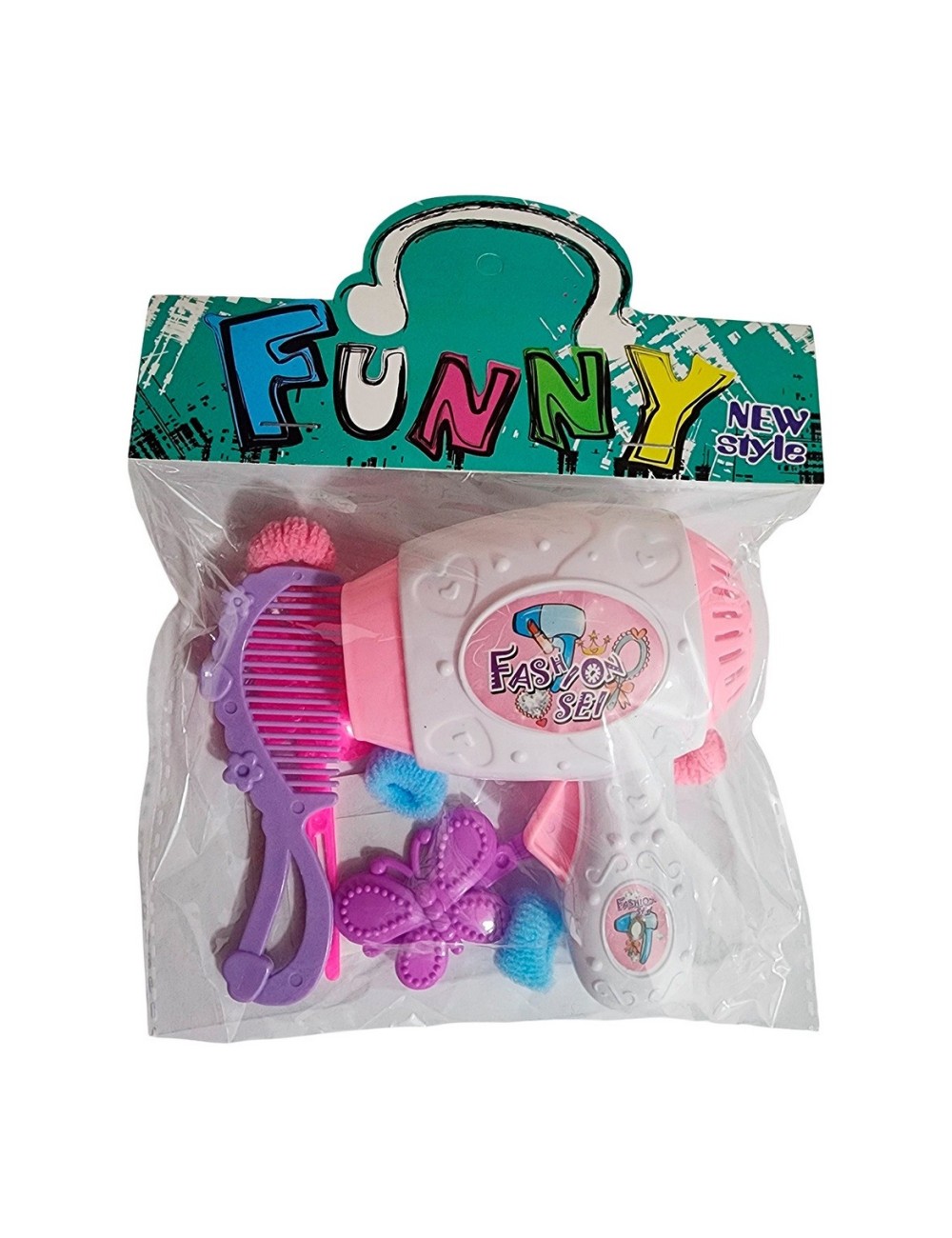 Secador Peine De Juguete Interactivo + Accesorios Niña