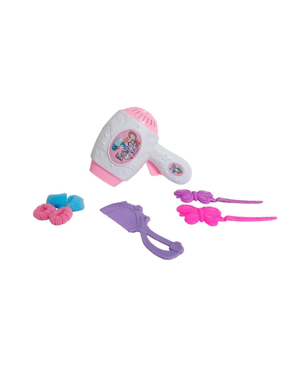 Secador Peine De Juguete Interactivo + Accesorios Niña