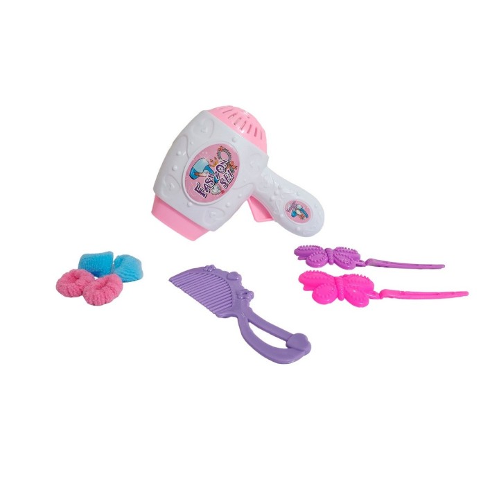 Secador Peine De Juguete Interactivo + Accesorios Niña