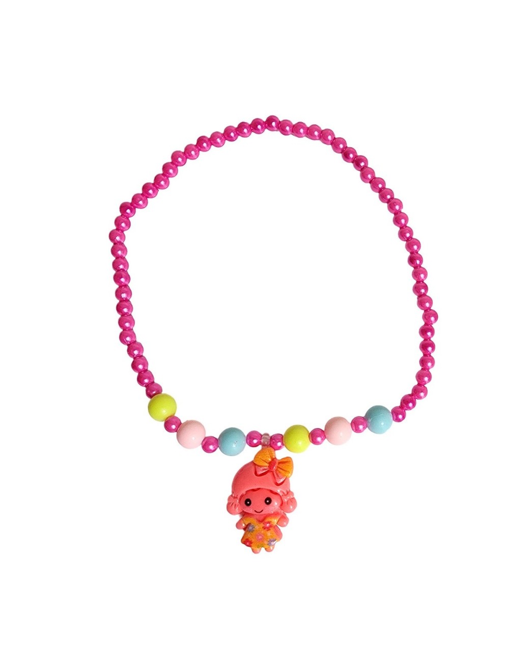 Set De Collares De Juguete Para Niñas + Estuche Corazon X 4u