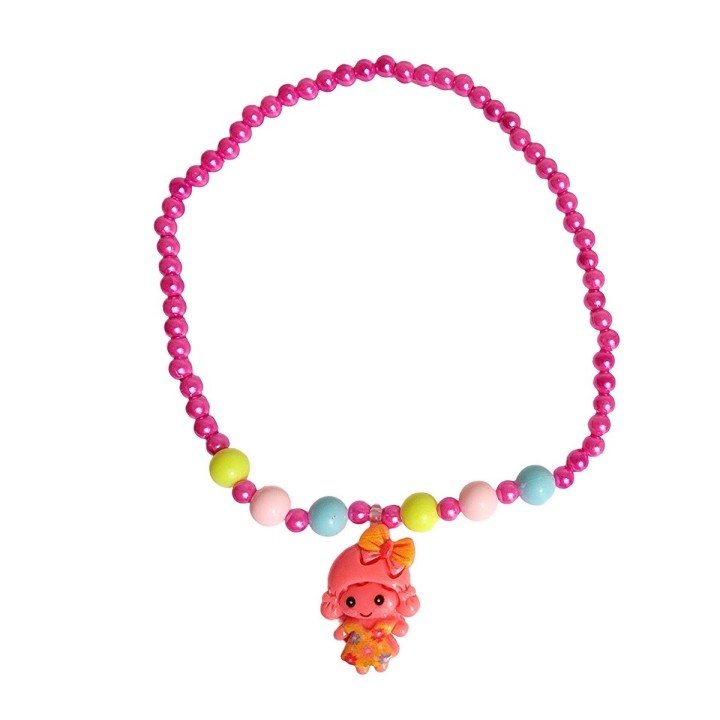 Set De Collares De Juguete Para Niñas + Estuche Corazon X 4u