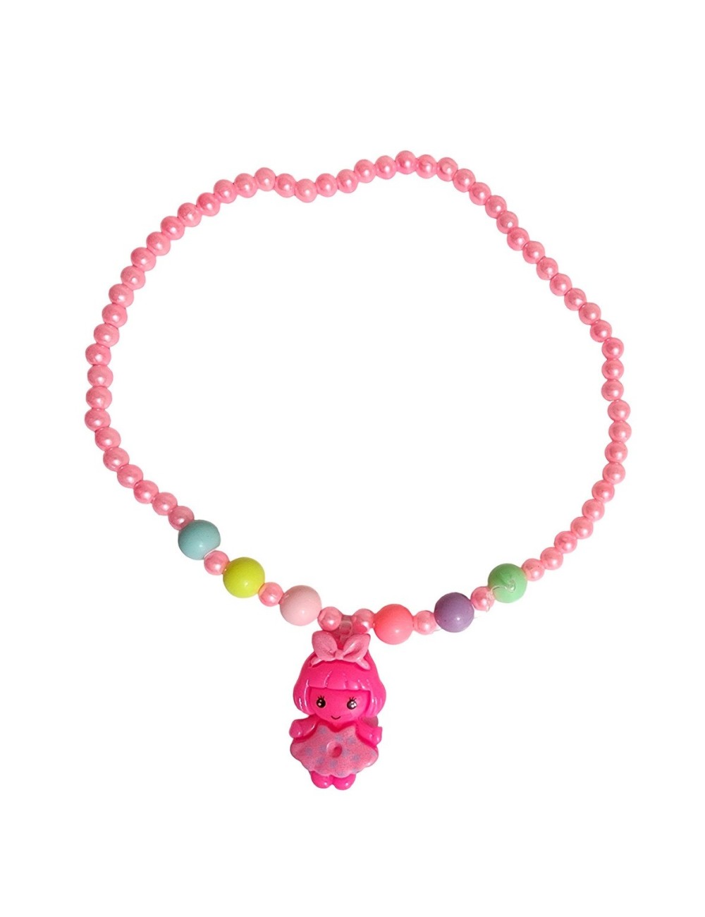 Set De Collares De Juguete Para Niñas + Estuche Corazon X 4u