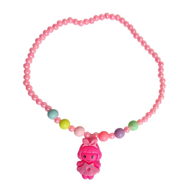 Set De Collares De Juguete Para Niñas + Estuche Corazon X 4u