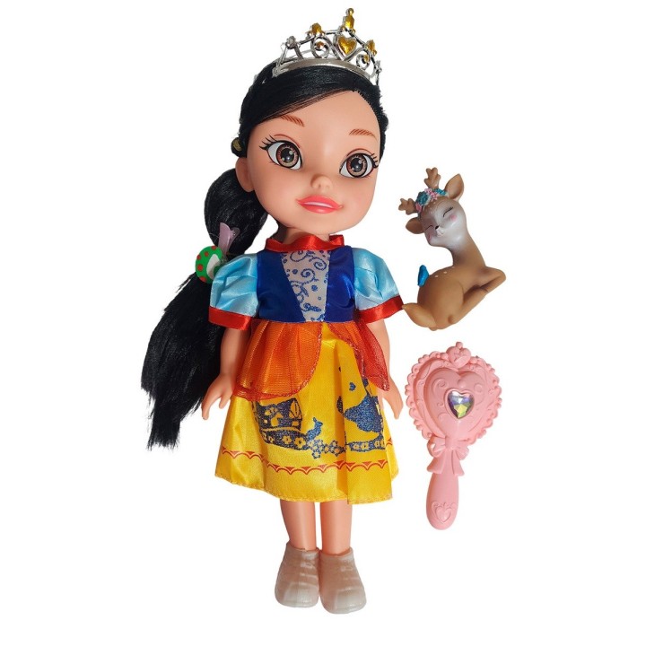 Muñeca Princesa Con Corona Y Sonido Juguete + Acccesorios