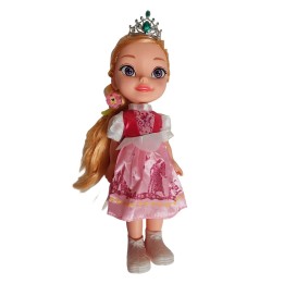 Muñeca Princesa Con Corona Y Sonido Juguete + Acccesorios
