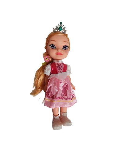 Muñeca Princesa Con Corona Y Sonido Juguete + Acccesorios
