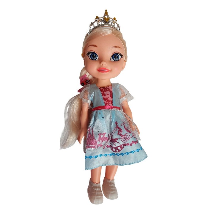 Muñeca Princesa Con Corona Y Sonido Juguete + Acccesorios