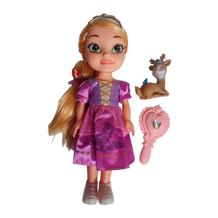 Muñeca Princesa Con Corona Y Sonido Juguete + Acccesorios