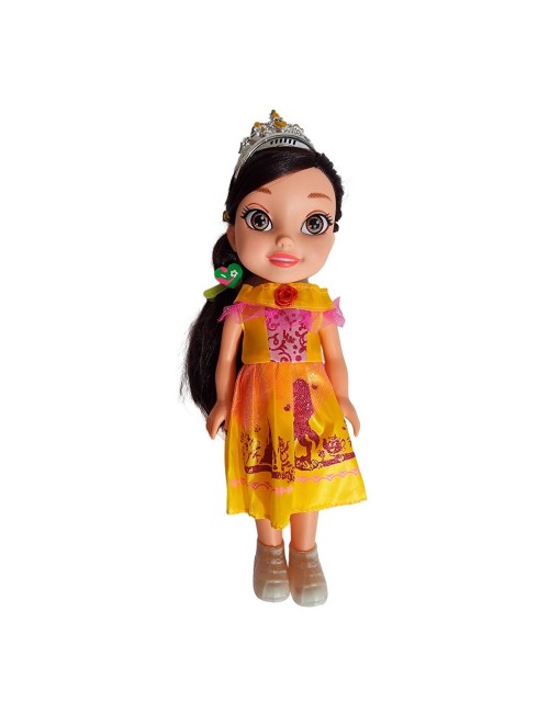 Muñeca Princesa Con Corona Y Sonido Juguete + Acccesorios