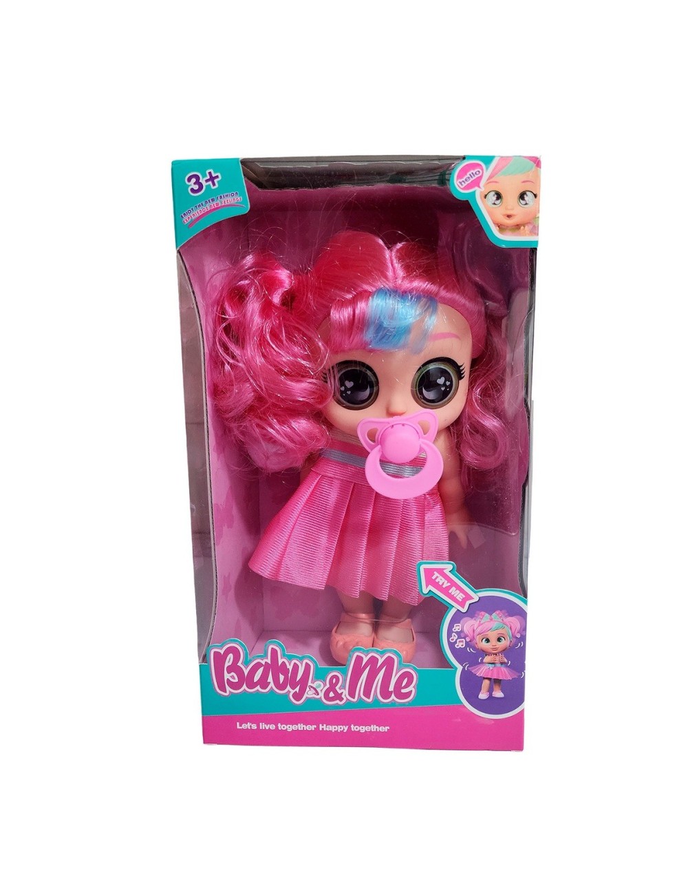 Muñeca Con Vestido Chupo Y Tetero Juguete Niñas