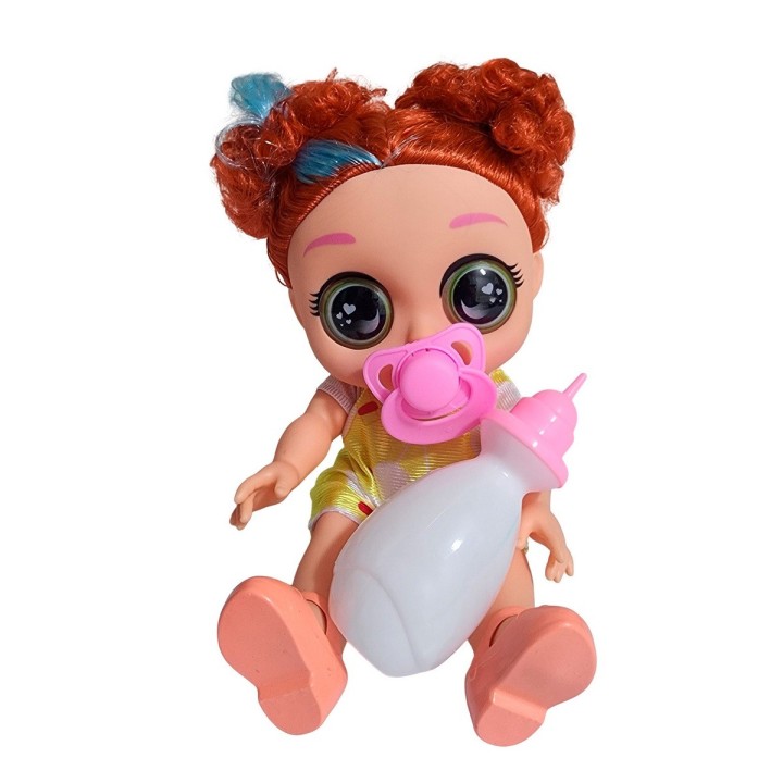 Muñeca Con Vestido Chupo Y Tetero Juguete Niñas
