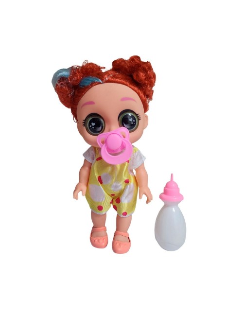 Muñeca Con Vestido Chupo Y Tetero Juguete Niñas