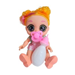 Muñeca Con Vestido Chupo Y Tetero Juguete Niñas