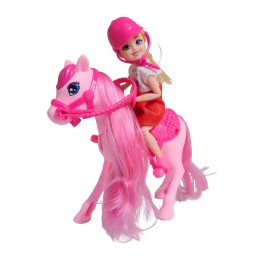 Muñeca Jinete Con Caballo Interactiva Juguete Niñas