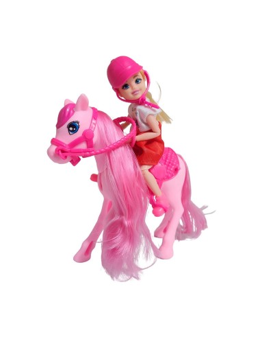 Muñeca Jinete Con Caballo Interactiva Juguete Niñas