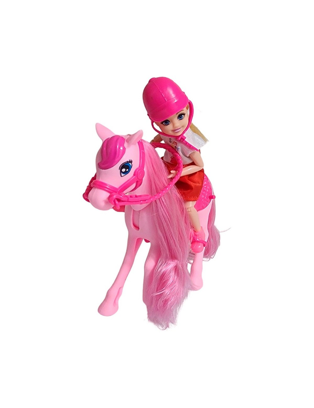 Muñeca Jinete Con Caballo Interactiva Juguete Niñas