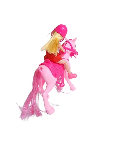 Muñeca Jinete Con Caballo Interactiva Juguete Niñas