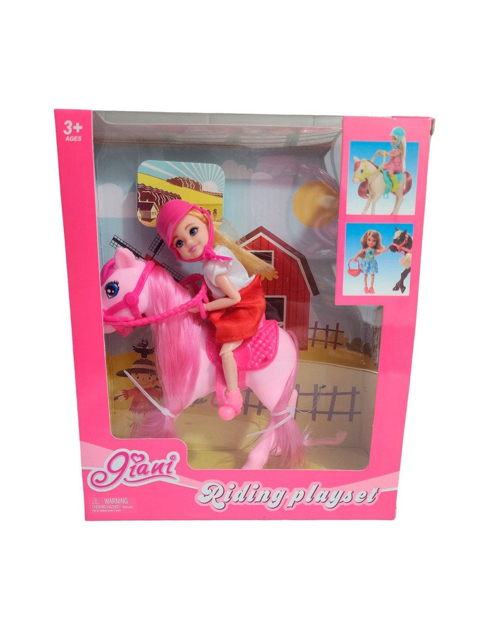 Muñeca Jinete Con Caballo Interactiva Juguete Niñas