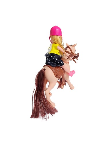 Muñeca Jinete Con Caballo Interactiva Juguete Niñas