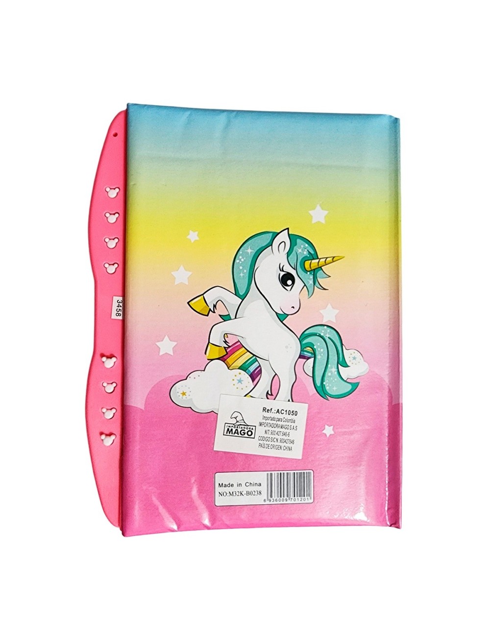Agenda Libreta Unicornio Tornasol Niñas