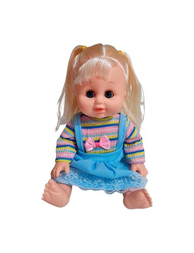 Muñeca Bebe Vestido Con Pañal Bacinilla + Accesorios Belleza