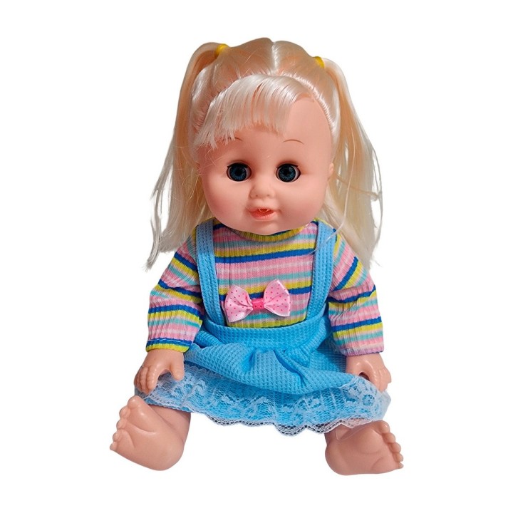 Muñeca Bebe Vestido Con Pañal Bacinilla + Accesorios Belleza