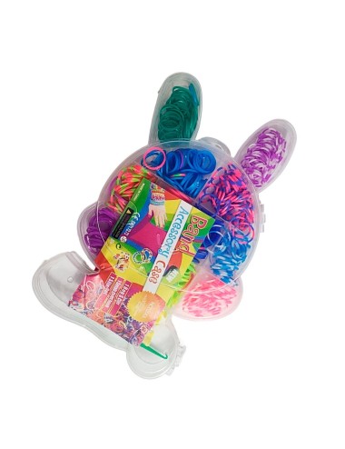 Set Kit Para Hacer Pulseras Niña Style + Estuche Conejo