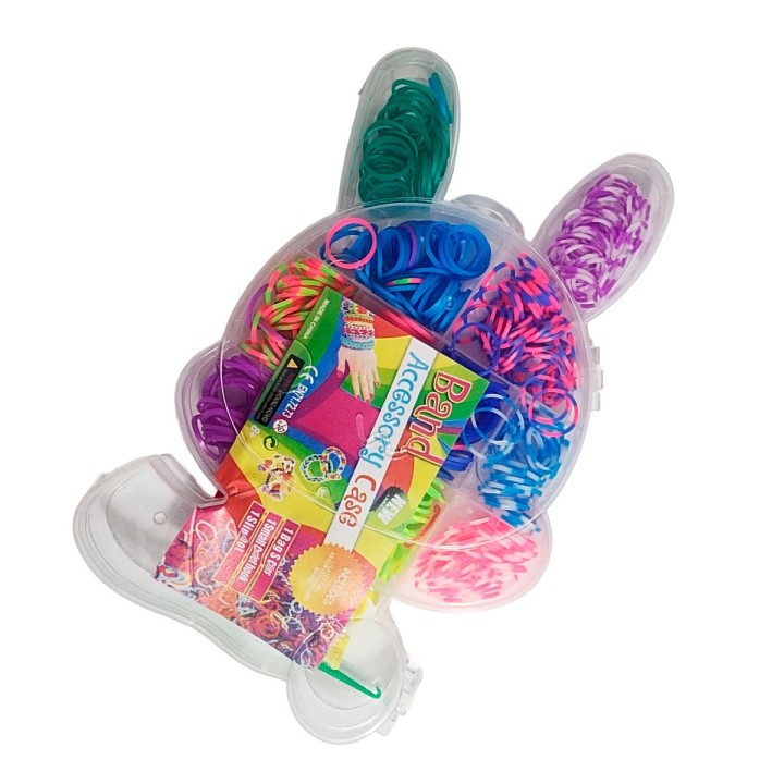 Set Kit Para Hacer Pulseras Niña Style + Estuche Conejo