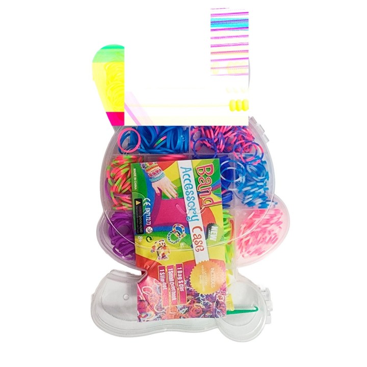 Set Kit Para Hacer Pulseras Niña Style + Estuche Conejo