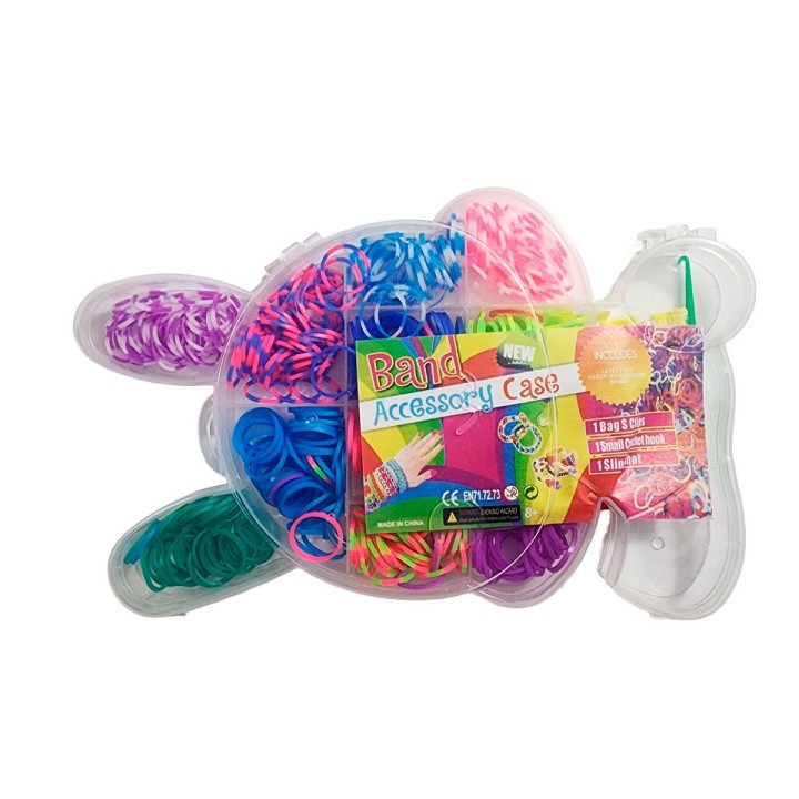 Set Kit Para Hacer Pulseras Niña Style + Estuche Conejo