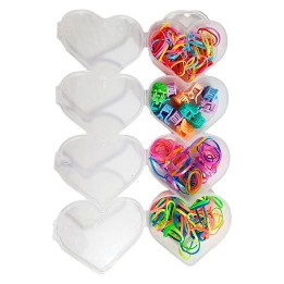 Set Kit Para Hacer Pulseras Niña Style + Estuche Corazones
