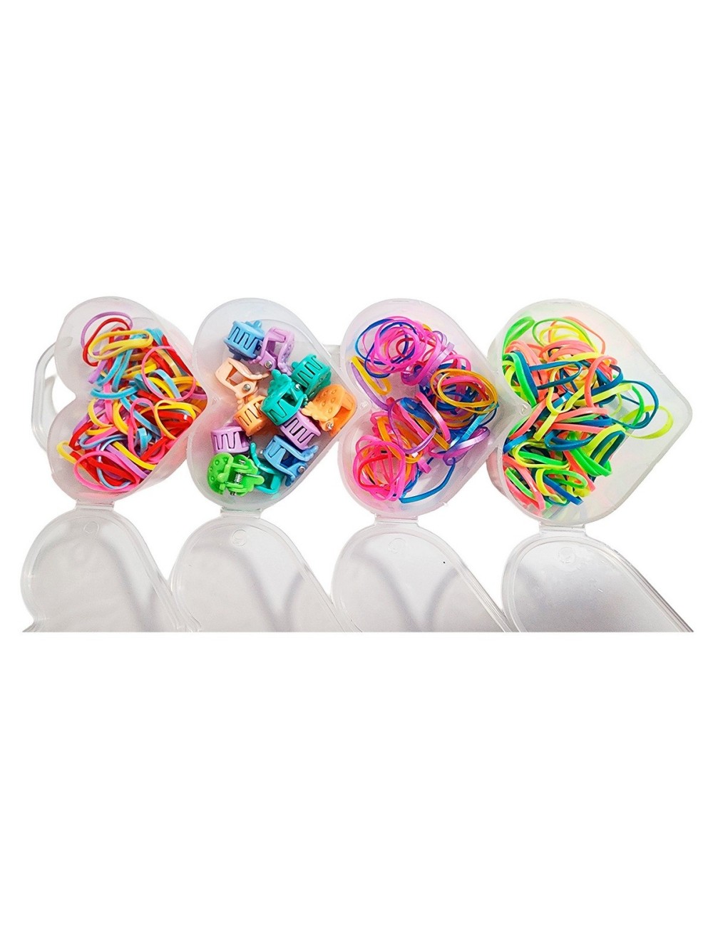 Set Kit Para Hacer Pulseras Niña Style + Estuche Corazones