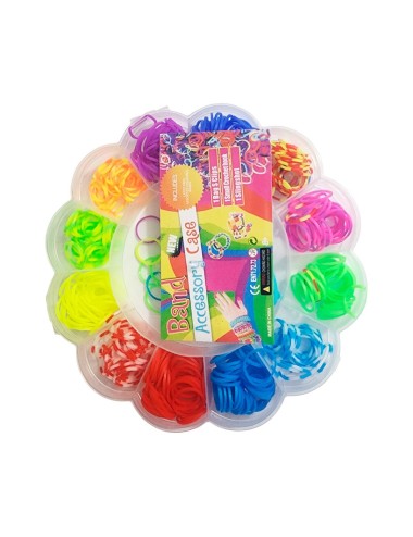 Set Kit Para Hacer Pulseras Niña Style + Estuche Flor
