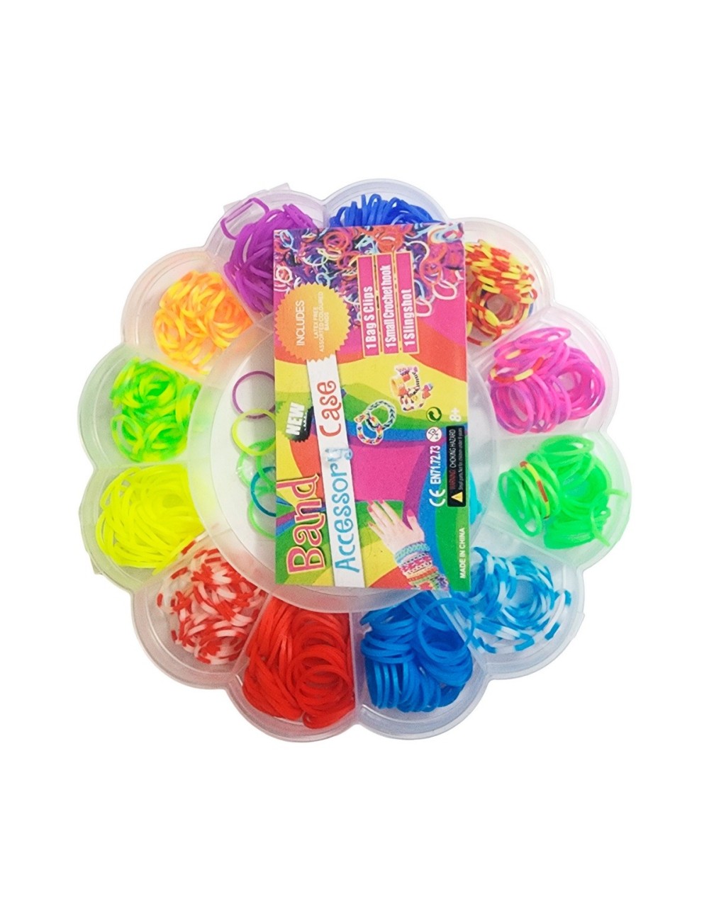 Set Kit Para Hacer Pulseras Niña Style + Estuche Flor