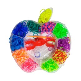 Set Kit Para Hacer Pulseras Niña Style + Estuche Manzana