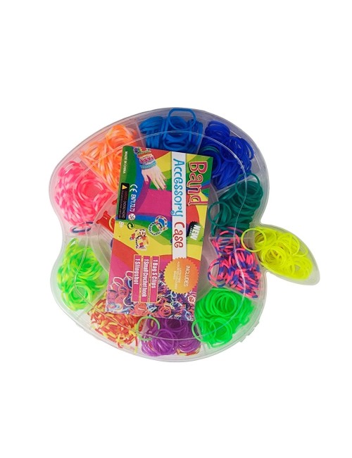 Set Kit Para Hacer Pulseras Niña Style + Estuche Manzana