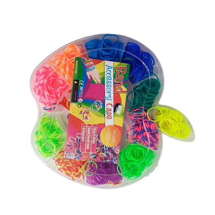 Set Kit Para Hacer Pulseras Niña Style + Estuche Manzana